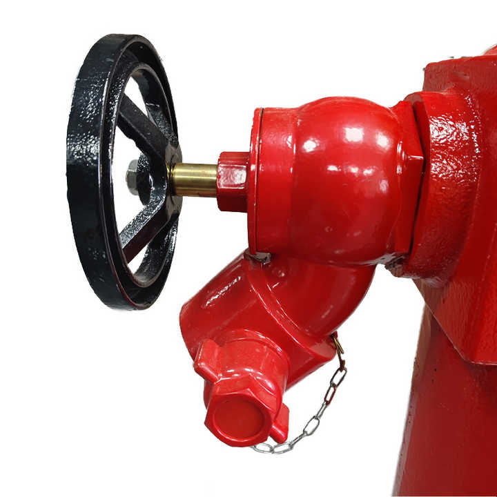 Outdoor Wet Pillar r 2 Way Fire Hydrant Aluminium Alloy Valves 2.5" For Fire Fighting Fireman
