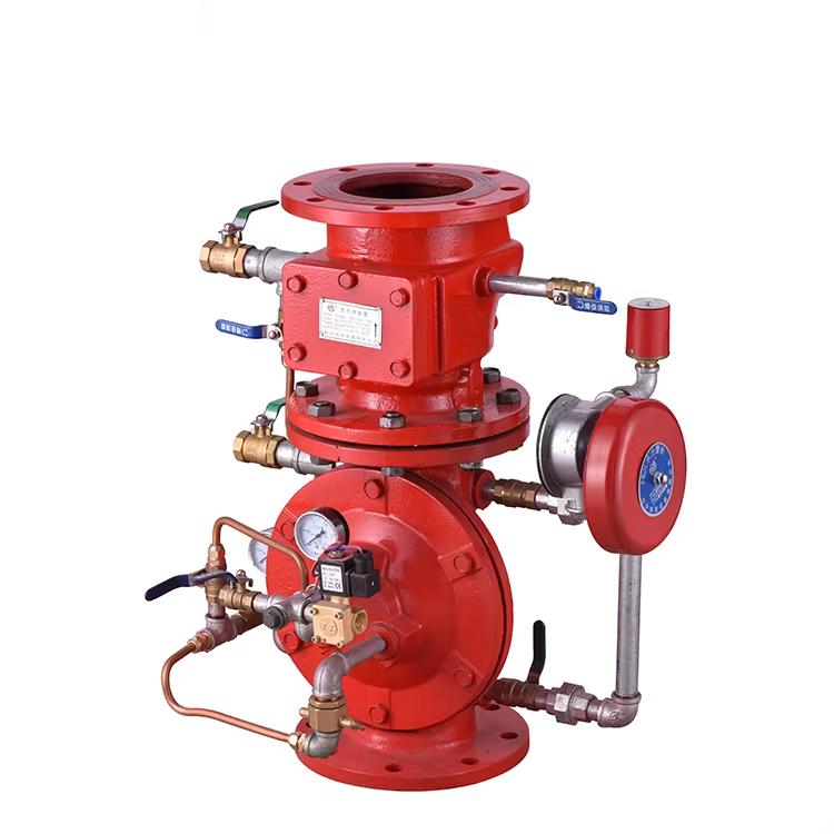ZSFZ150 Ductile Iron Wet Alarm Valve with Flange Ends 8-20 Bar Working Pressure Check Valves for Fir