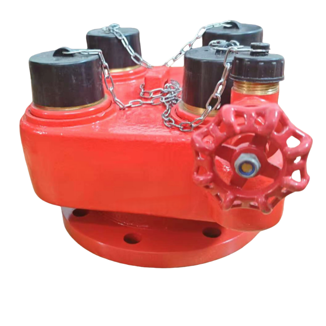 Fire water collector, fire water pump adapter, fire department intet connector